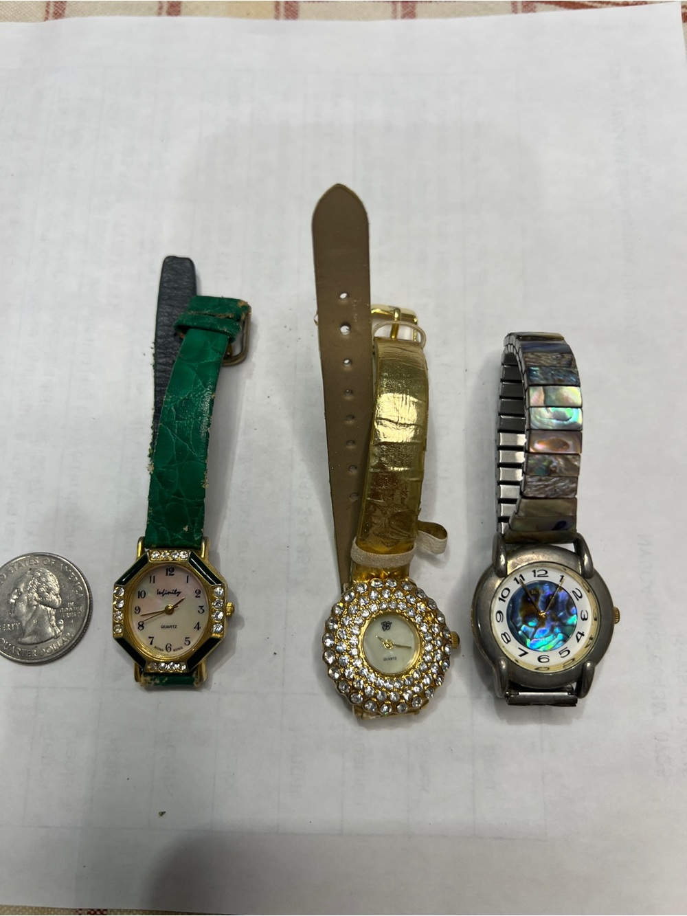 Vintage St. Marin and Infinity Woman Waches (selling all 3)